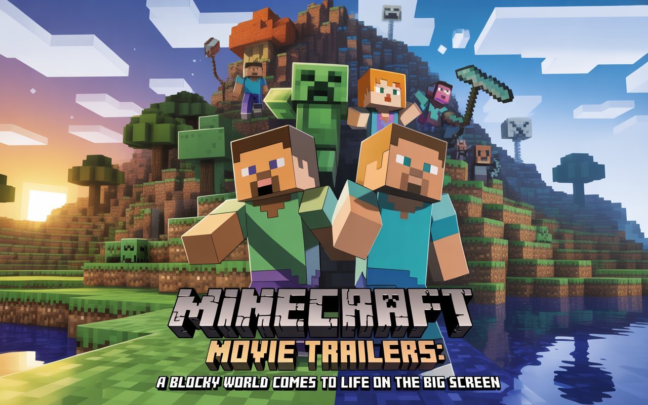 minecraft movie trailers