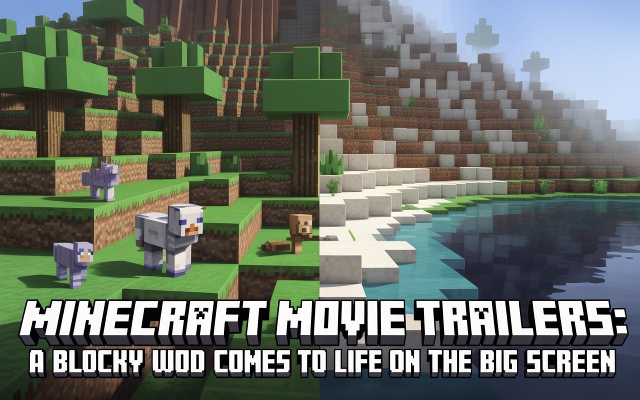 minecraft movie trailers